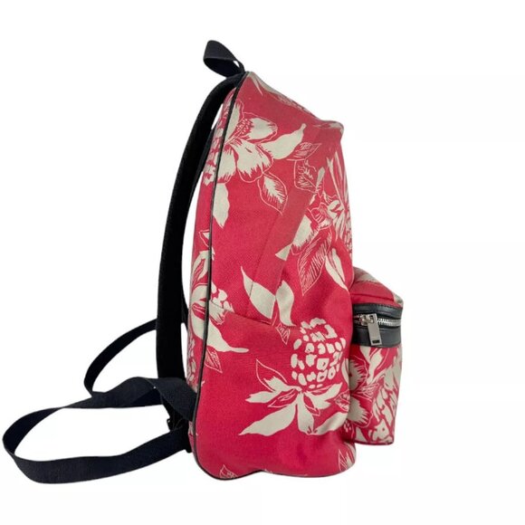 Auth SAINT LAURENT Backpack Red/Black Nylon Canvas/Leather - z4057 - Picture 2 of 16